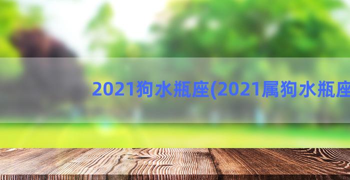 2021狗水瓶座(2021属狗水瓶座)